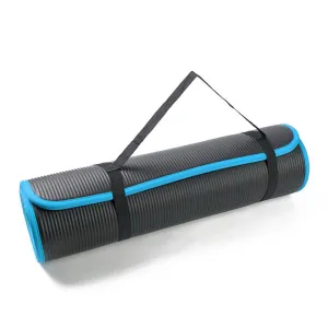 12mm NBR Trim Yoga Mats Thick Exercise Mat - Blue