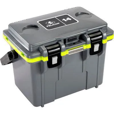 14QT Personal Cooler - Dark Gray/Green