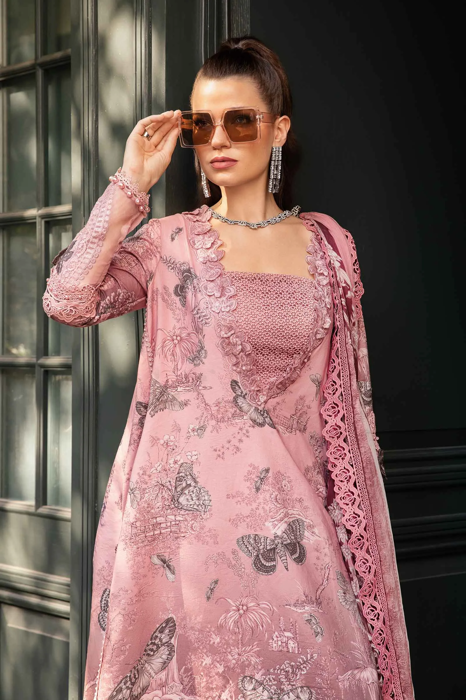 3 Piece Unstitched Printed Cambric Suit | MPT-2308-A