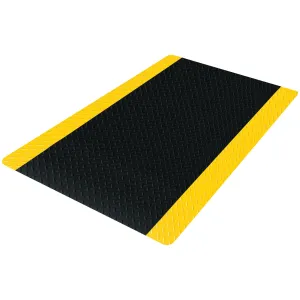 3 x 12' Black/Yellow Diamond Plate Anti-Fatigue Mat