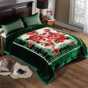 ALCITIC HOME Korean Mink Blanket Double Bed Silky Soft Warm Blanket for Heavy Winters. Multicolor