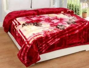 ALCITIC Home Mink Woolen Printed Blanket for Winters.. (Double Bed)… Mink Blanket Soft Embosses Blanket for Double Bed.