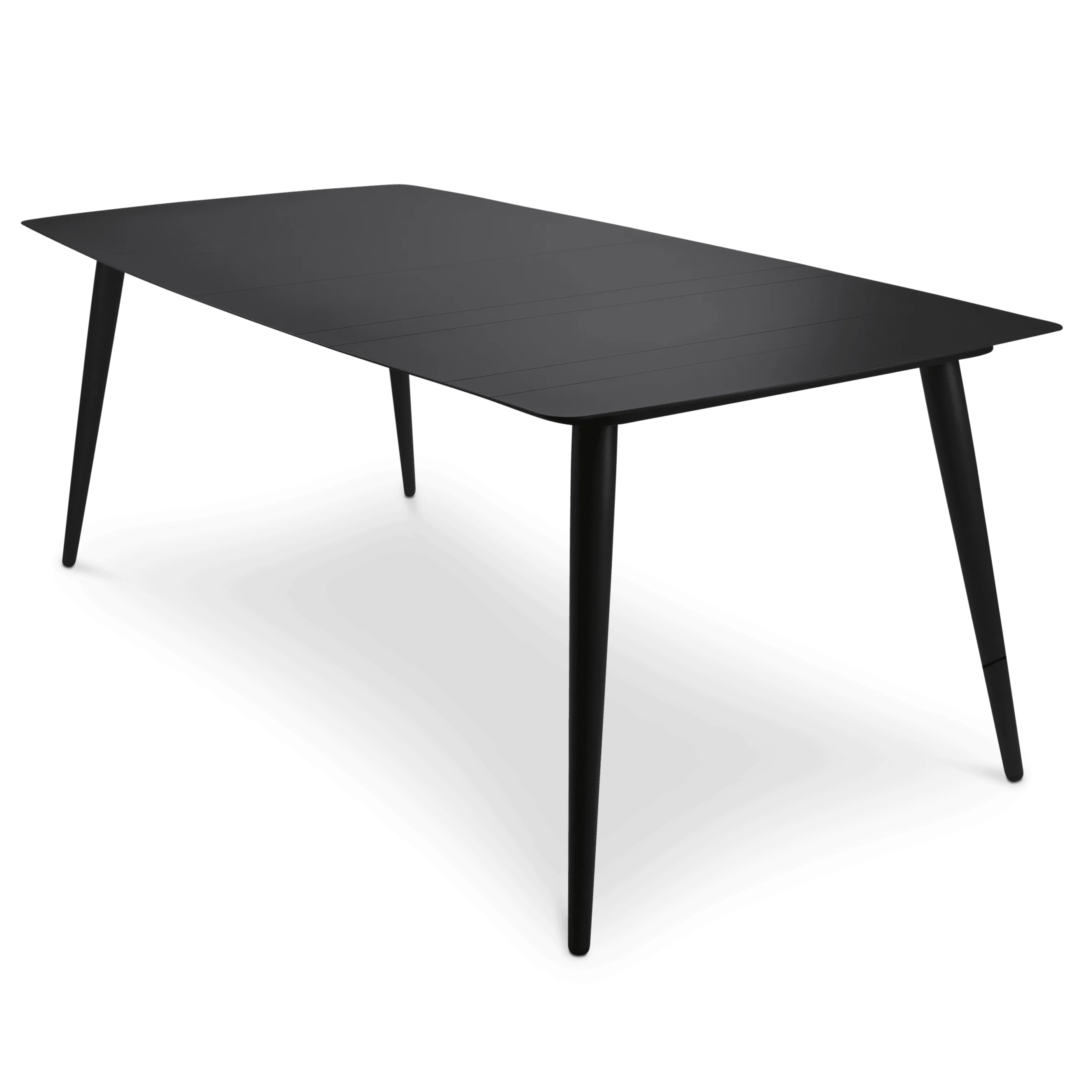 Amalfi Outdoor Rectangle Dining Table (200x100cm) in Gunmetal Aluminium