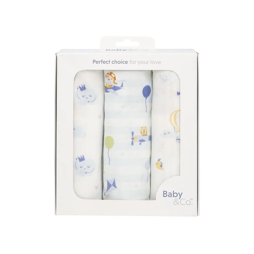 Baby & Co. Nursing Cloth 30' x 30x (3 pcs)