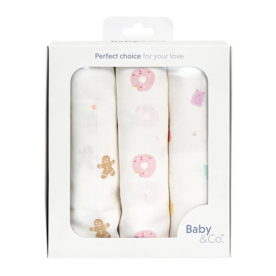 Baby & Co. Nursing Cloth 30' x 30x (3 pcs)