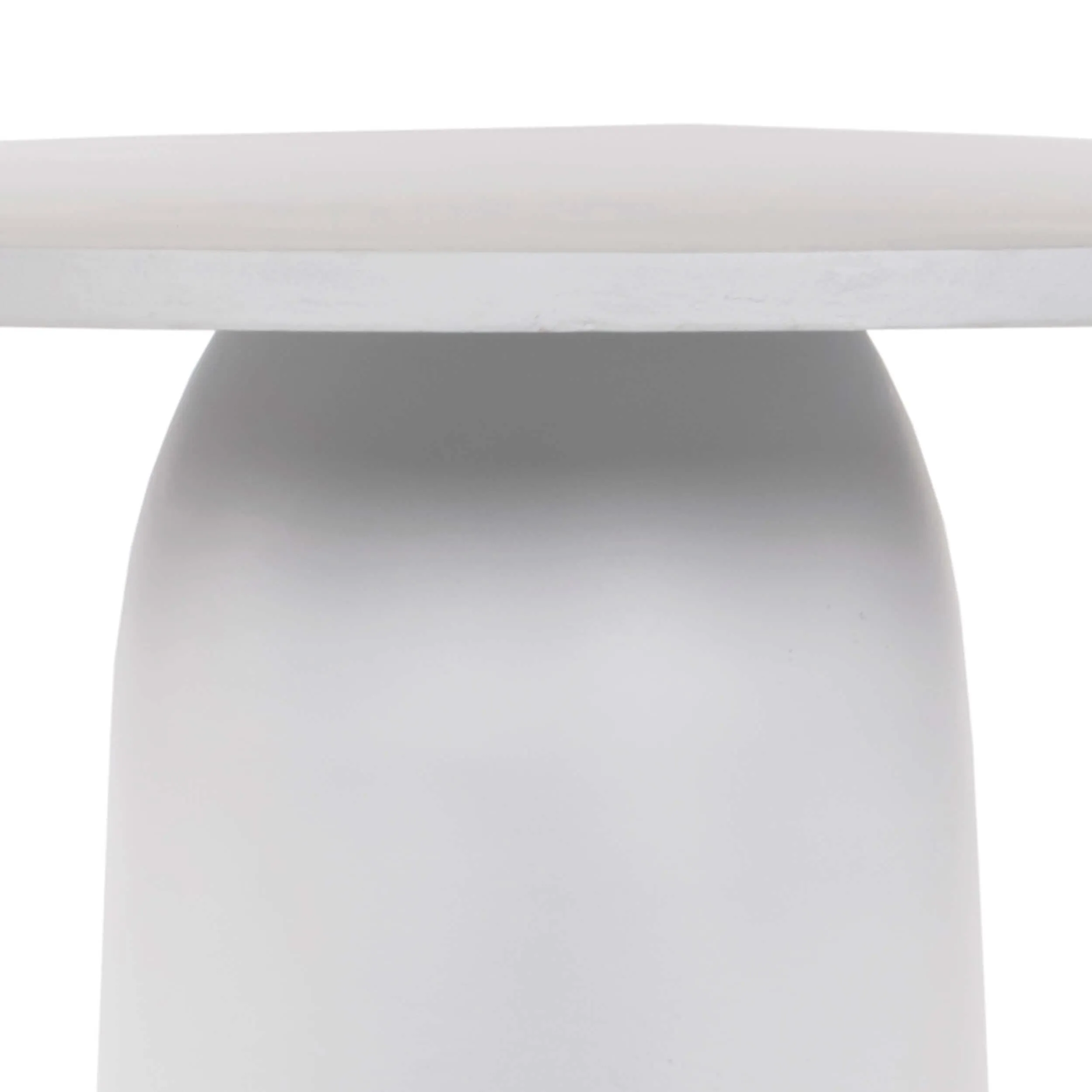 Basil Outdoor Dining Table, Matte White