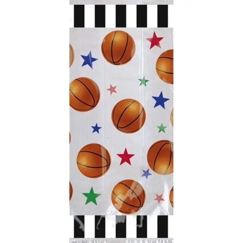 Basketball Fan Cellophane Party Bags - 20 Pkt