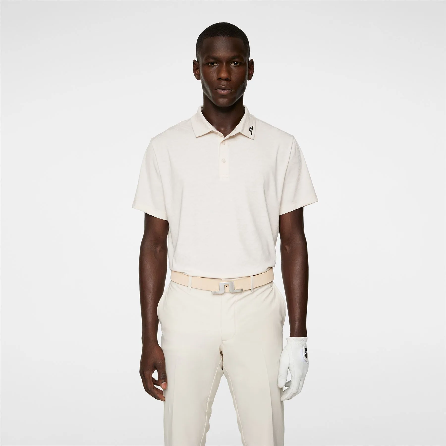 Bison Regular Fit Pro Jacquard Polo Moonbeam - AW24