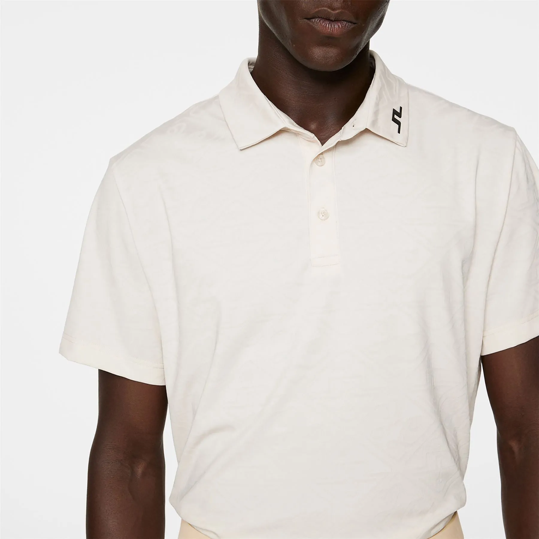 Bison Regular Fit Pro Jacquard Polo Moonbeam - AW24