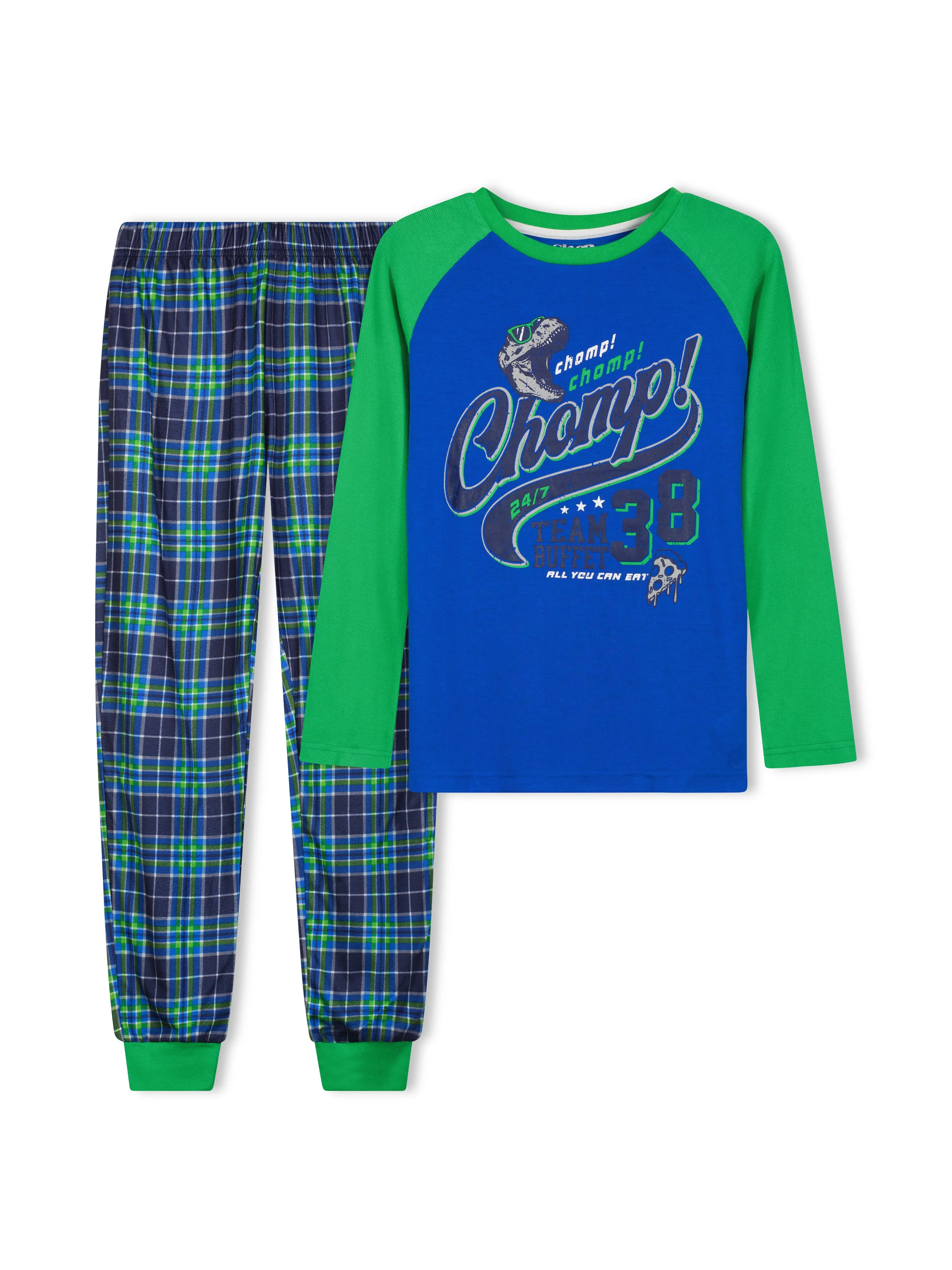 Boys Varsity Champs Brushed Jersey 2-Piece Pajama Sleep Set