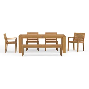 Charleston 83" 6-Piece Dining Set