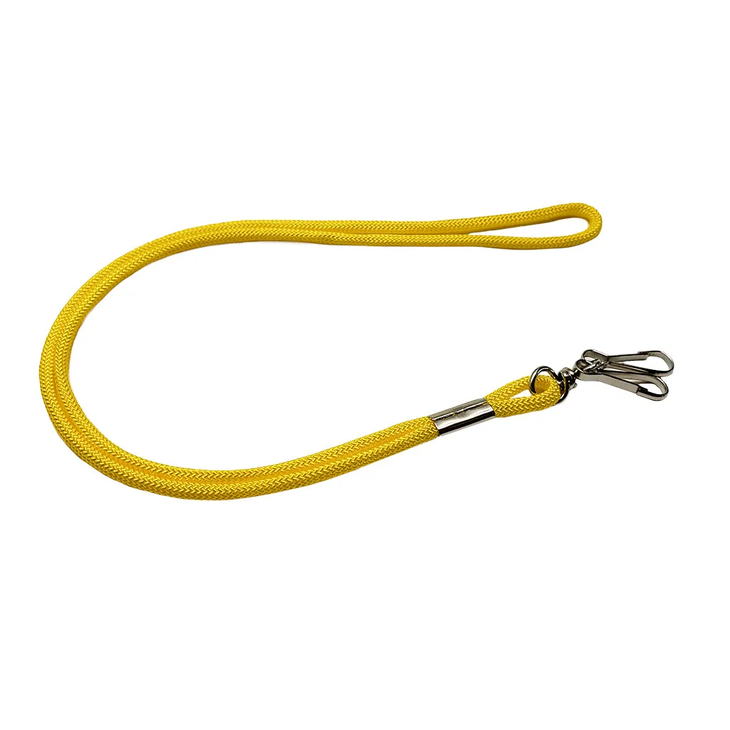 Deluxe Yellow Nylon Lanyard