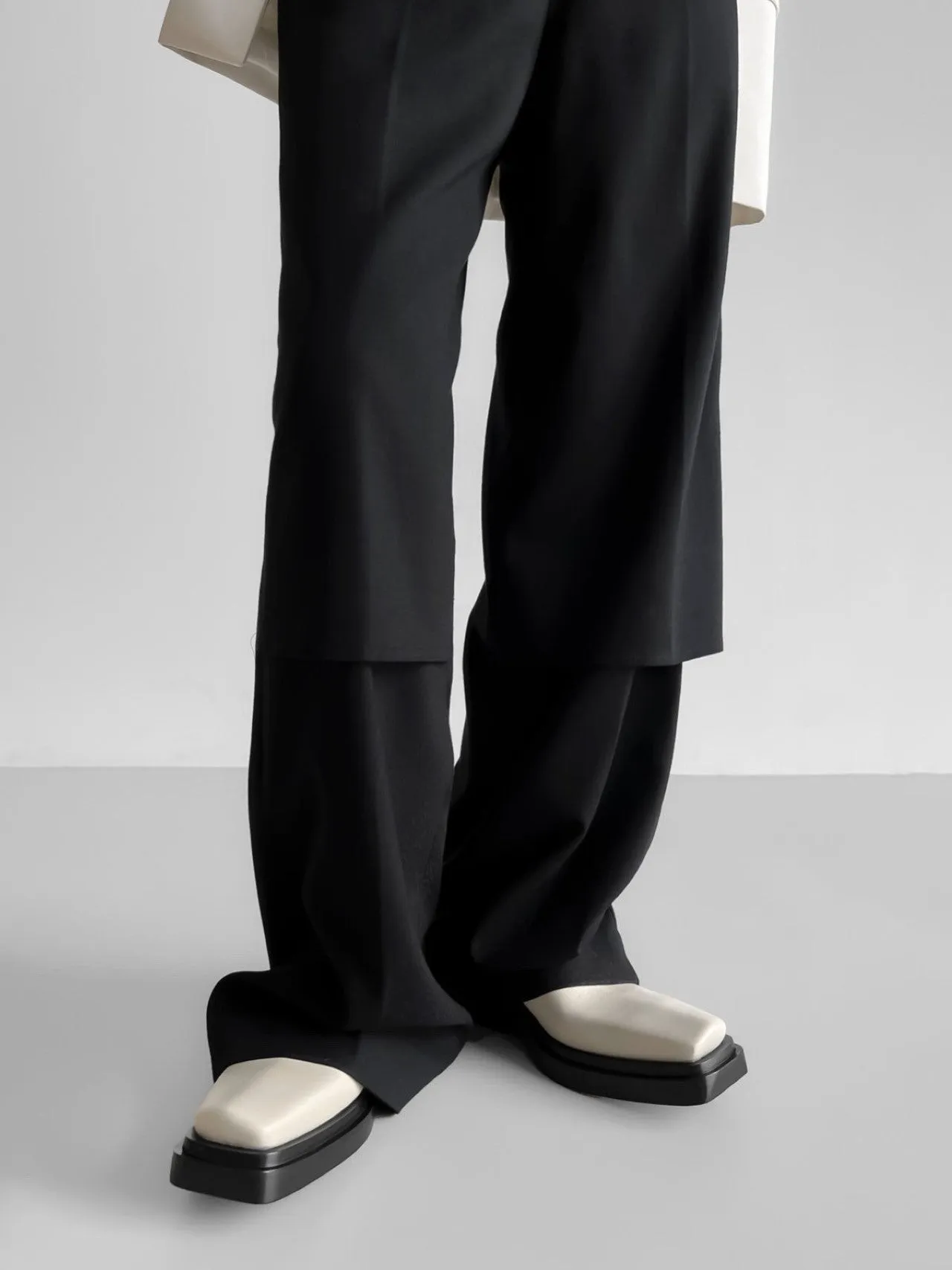 DOUBLE LAYERED MAXI LENGTH TROUSERS