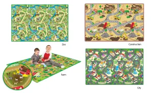 Extra Large Play Mats: Zoo, Farm, City, & Construction (Set of 4)