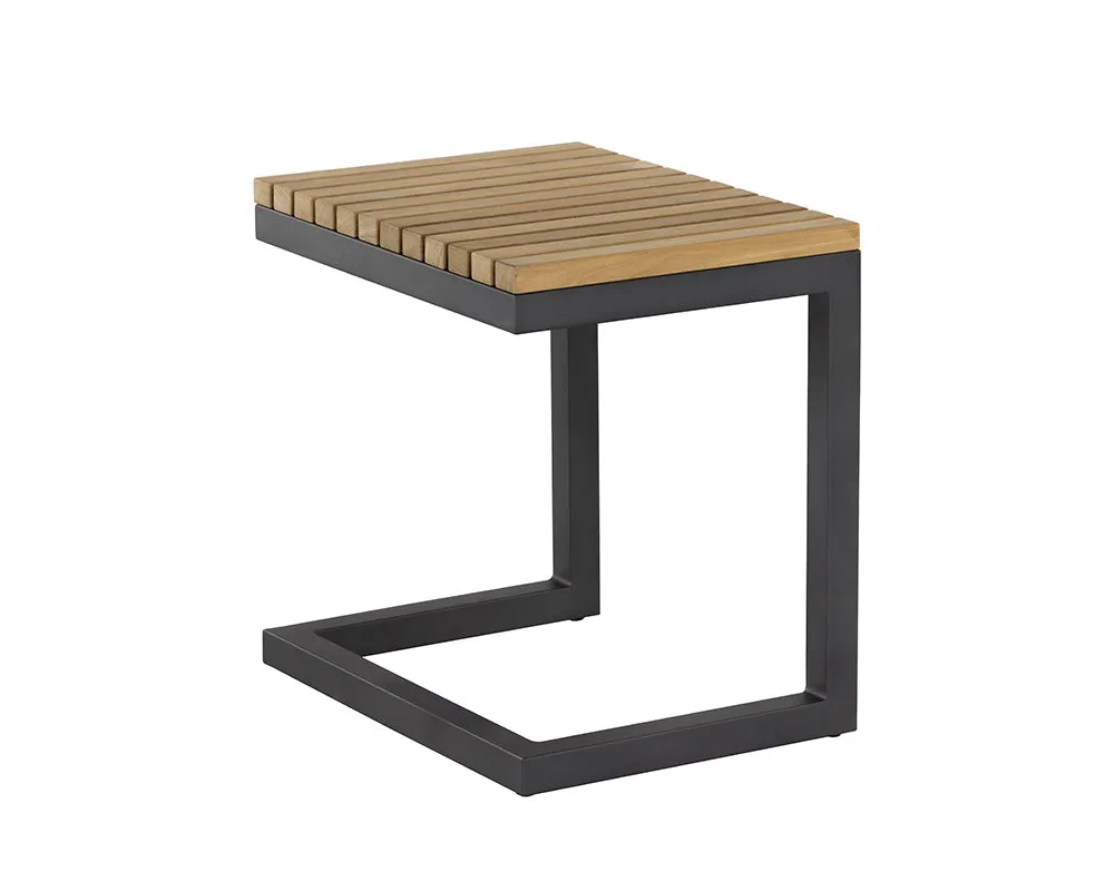 Geneve C-shaped End Table