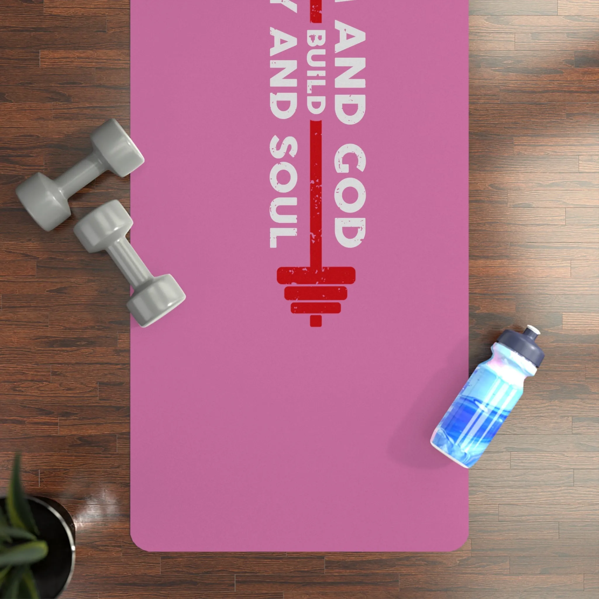 God and Gym Rubber Yoga Mat