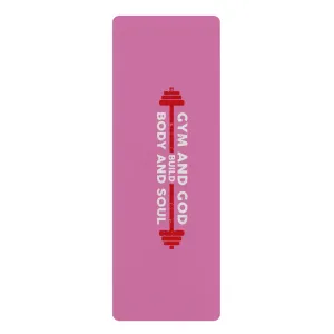 God and Gym Rubber Yoga Mat