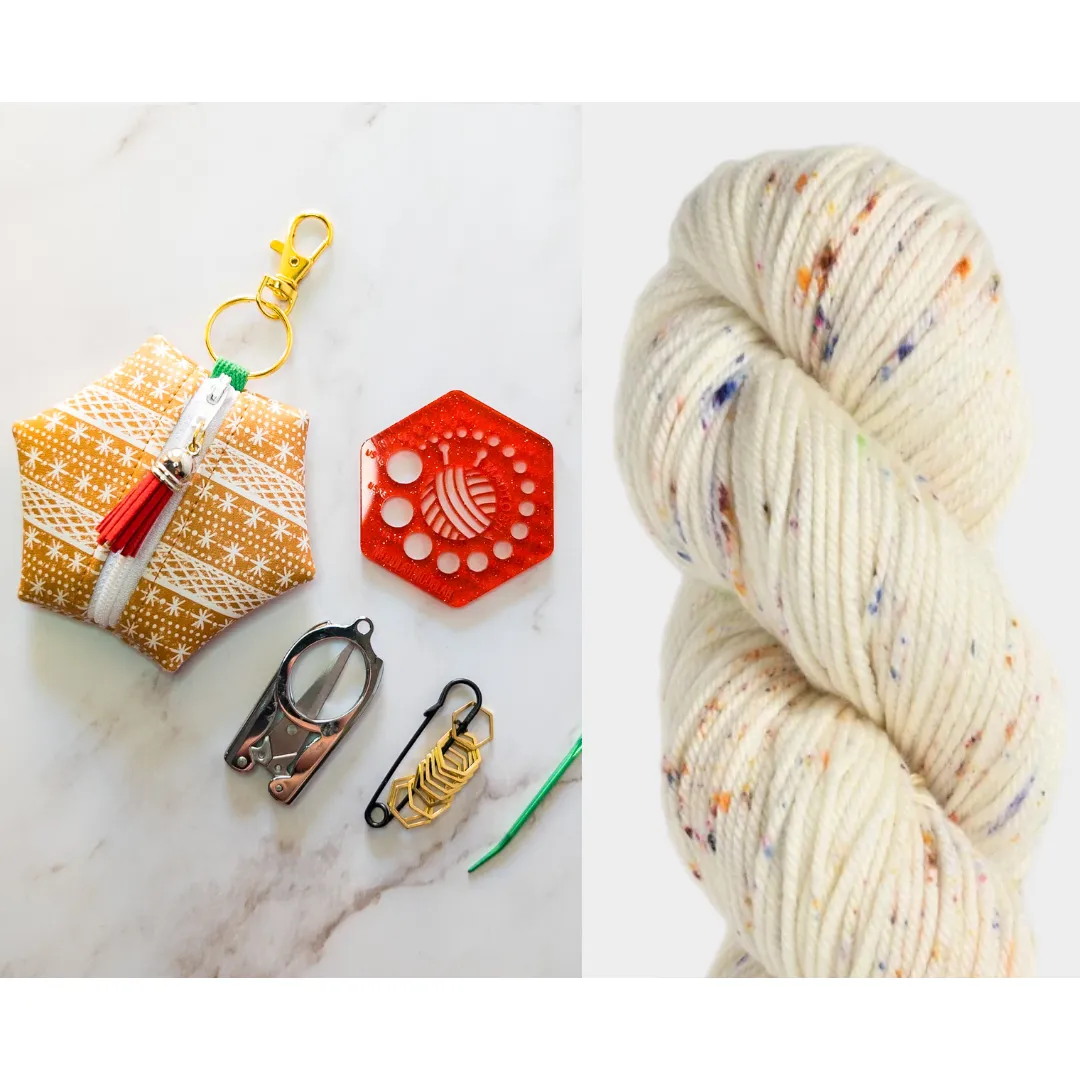 Hexagon Knitting Kit | Holiday Bundle