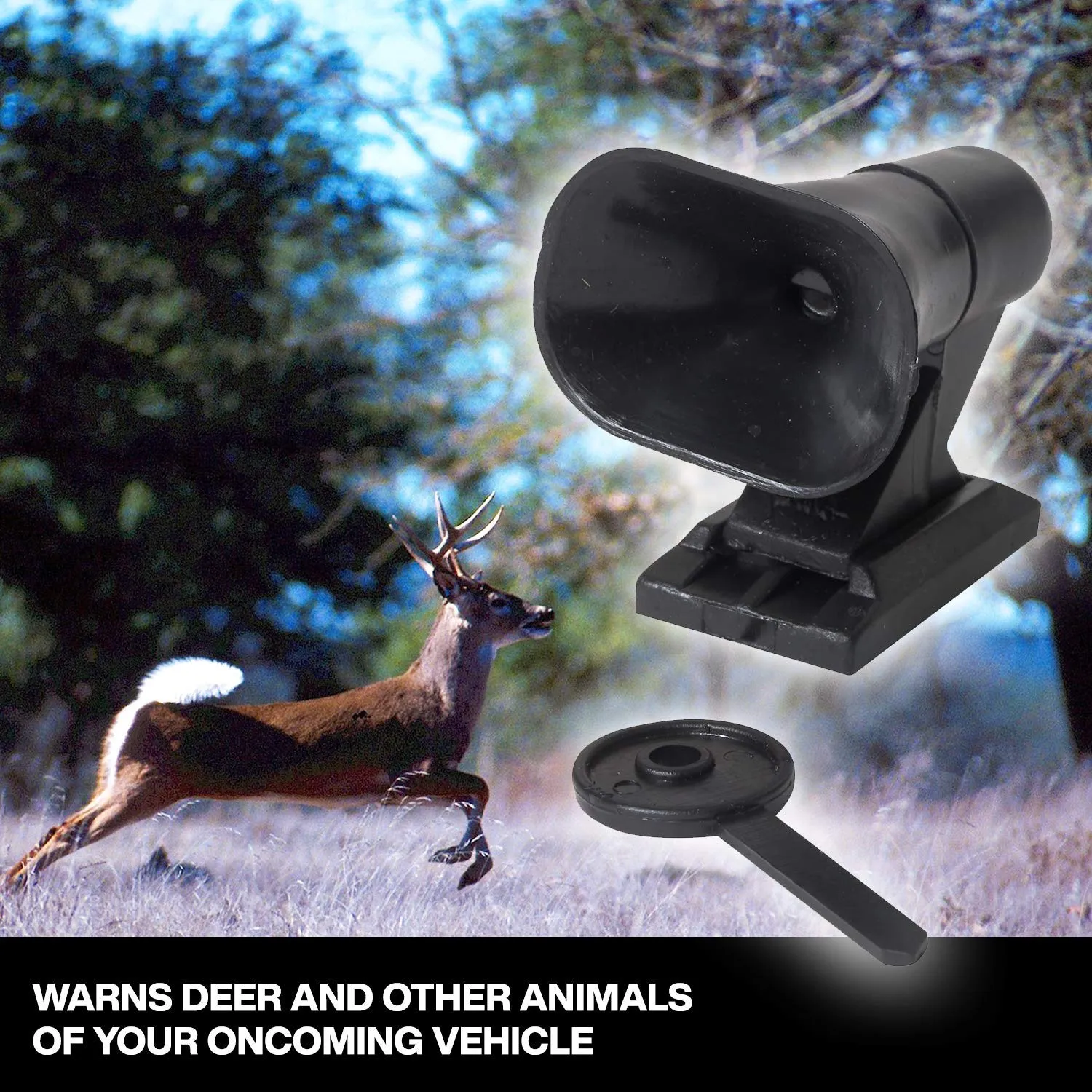 Katzco Save A Deer Whistle - Produces Ultrasonic Sound for Deer, Inaudible for Human