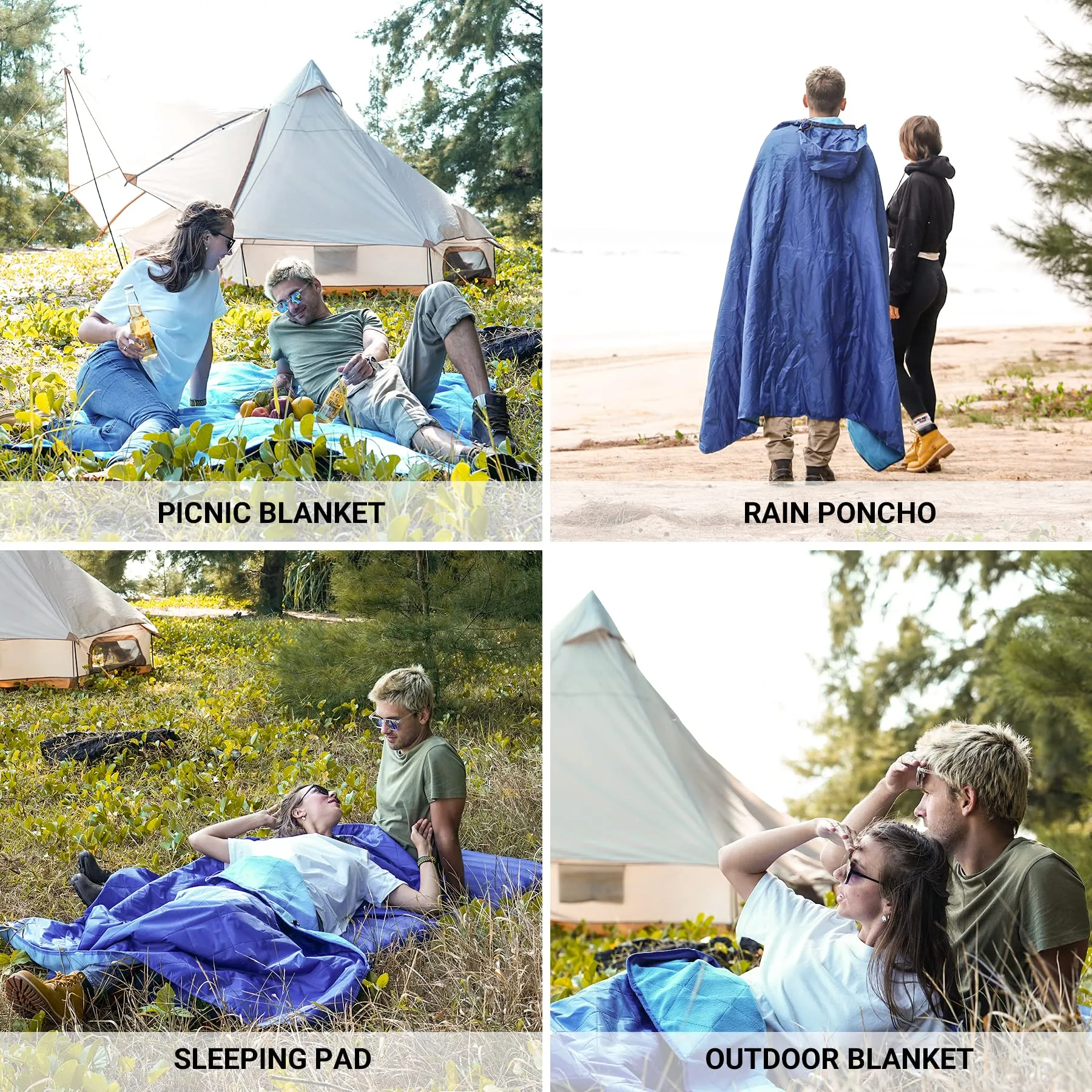 KingCamp Camping & Stadium Hooded Blankets