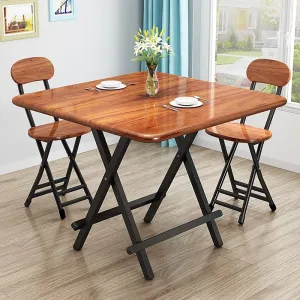 Luxury Dining Table with Metal and Wood Legs