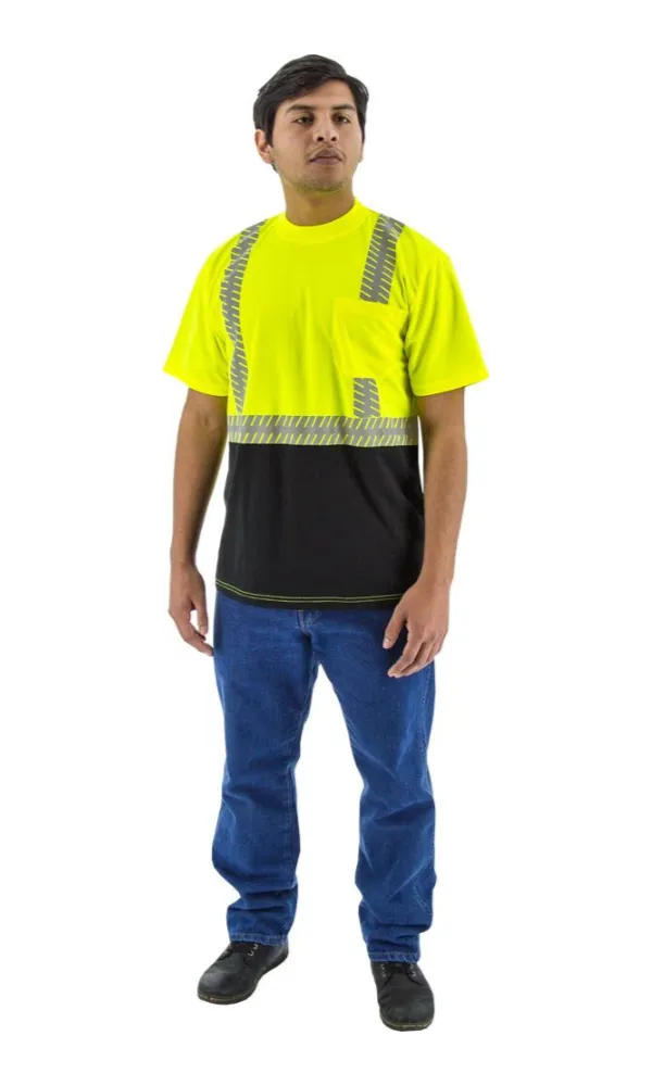 Majestic 75-5215 Safety Short Sleeve Shirt Hi-Vis