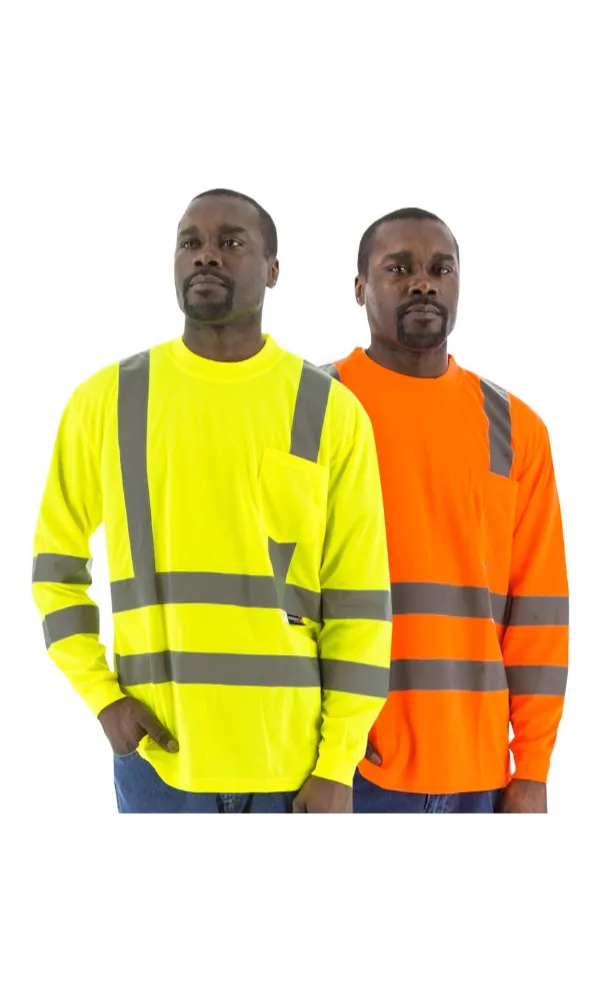 Majestic 75-5356 Hi-Vis Orange Long Sleeve ANSI 3 R