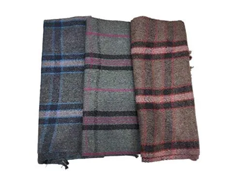 MAMRAJ Woolen Acrylic, Warm and Comfort Blanket (210 cm x 125 cm, Multicolor), Reversible