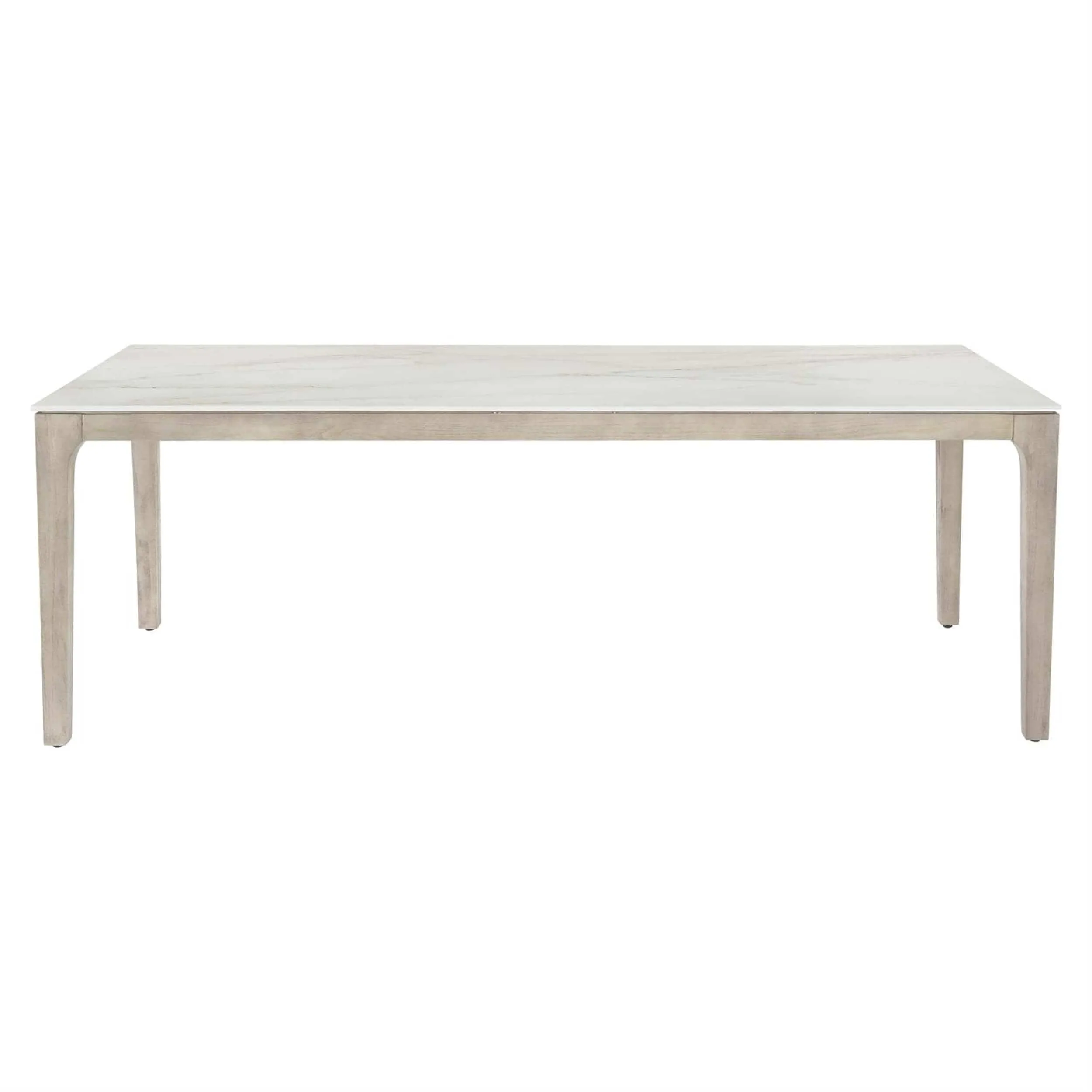 Marbella Outdoor Dining Table, White Shell