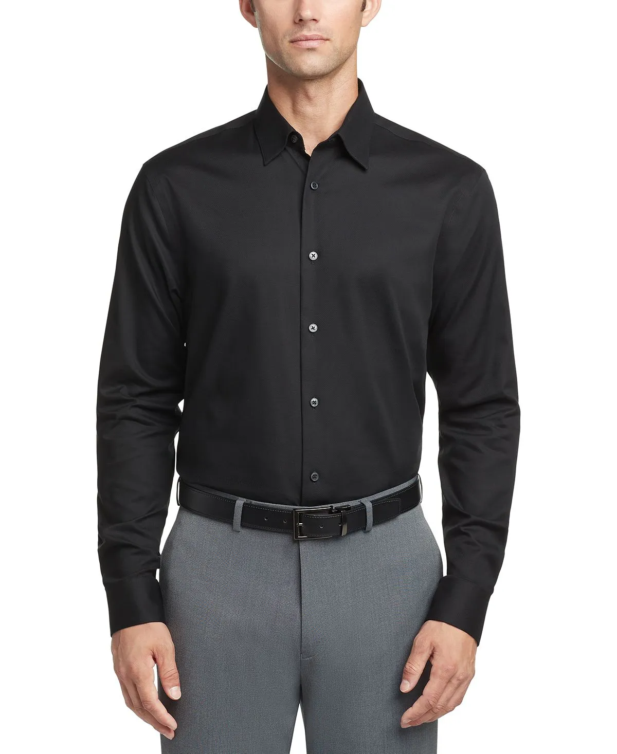 Men's classic shirt STEEL Classic/Regular without iron stretch Performance Calvin Klein