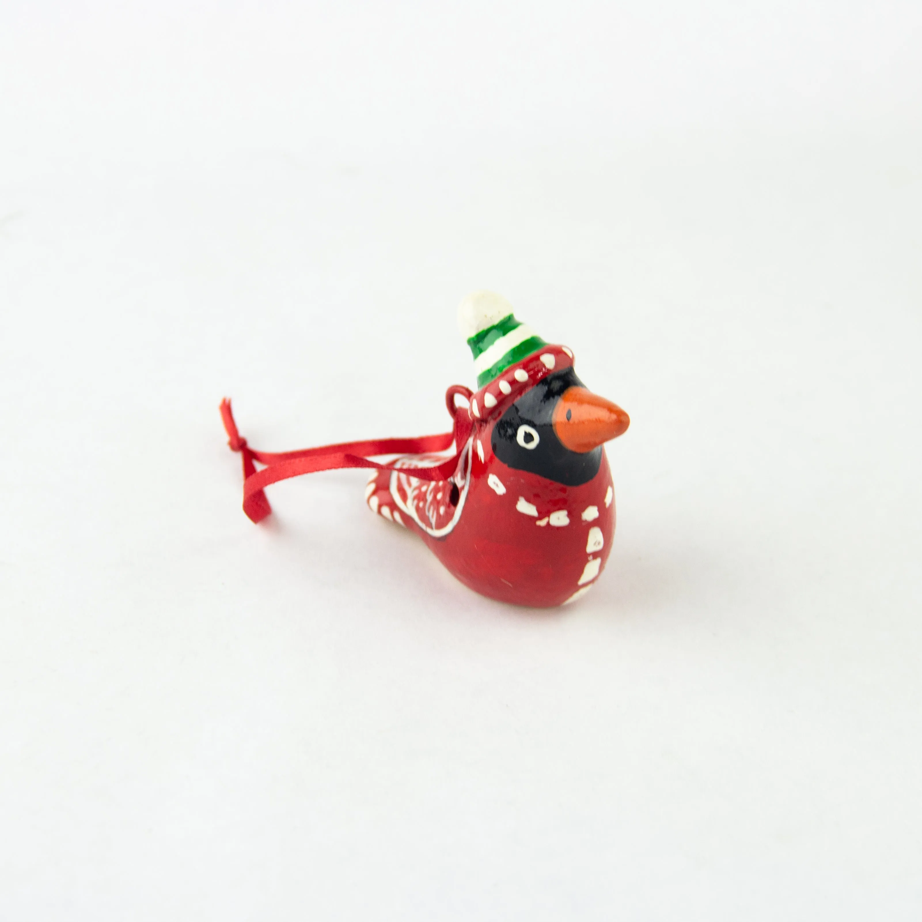 Mini Cardinal Whistle Ornament