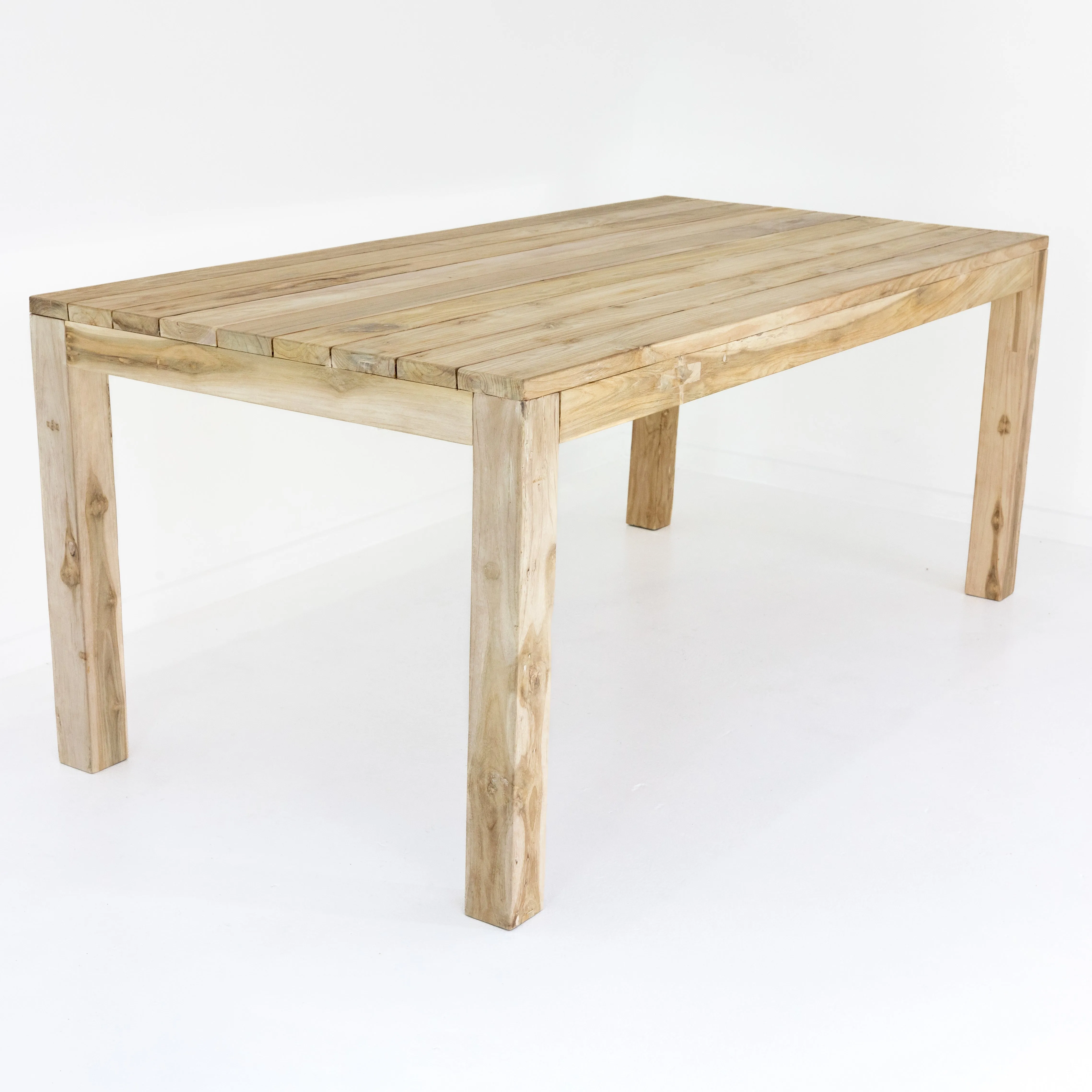 'Mustika' Outdoor Dining Table, Bleached