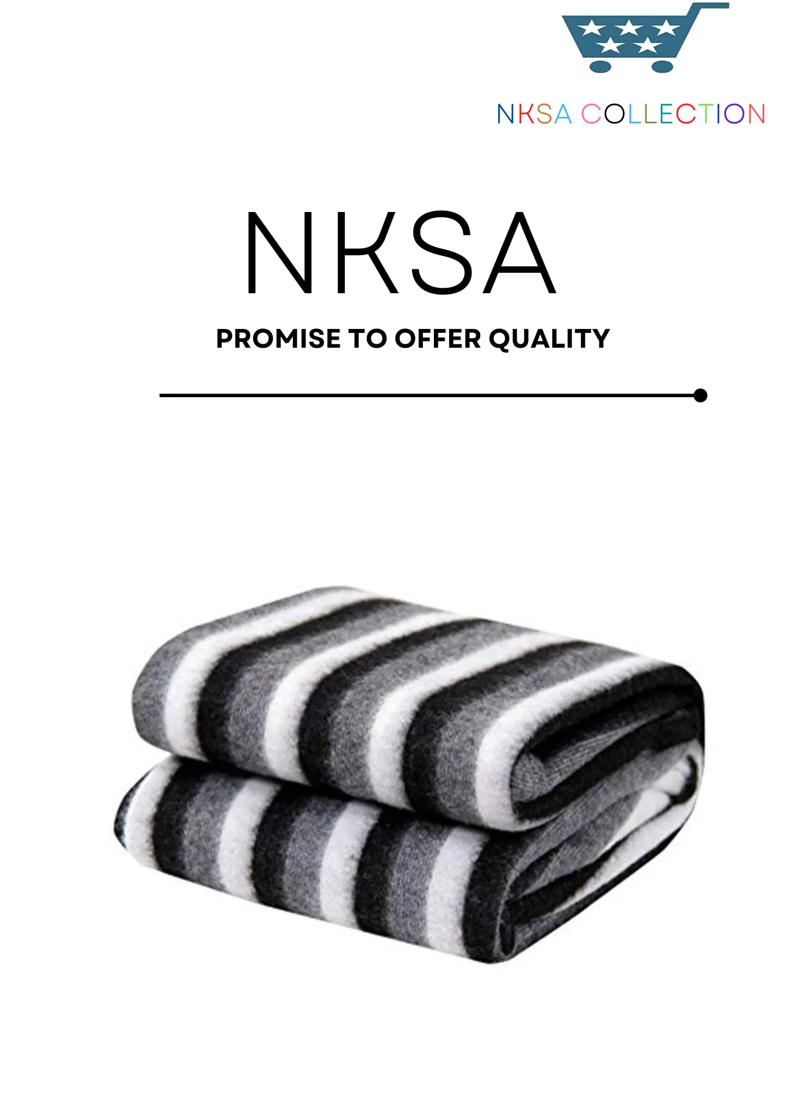 NKSA Soft Warm Fleece Material Single Bed Pack of 2 Blanket - Blue and Red