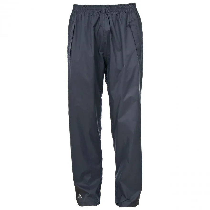 Qikpac Adults Unisex Pack Away Waterproof Trousers in Flint