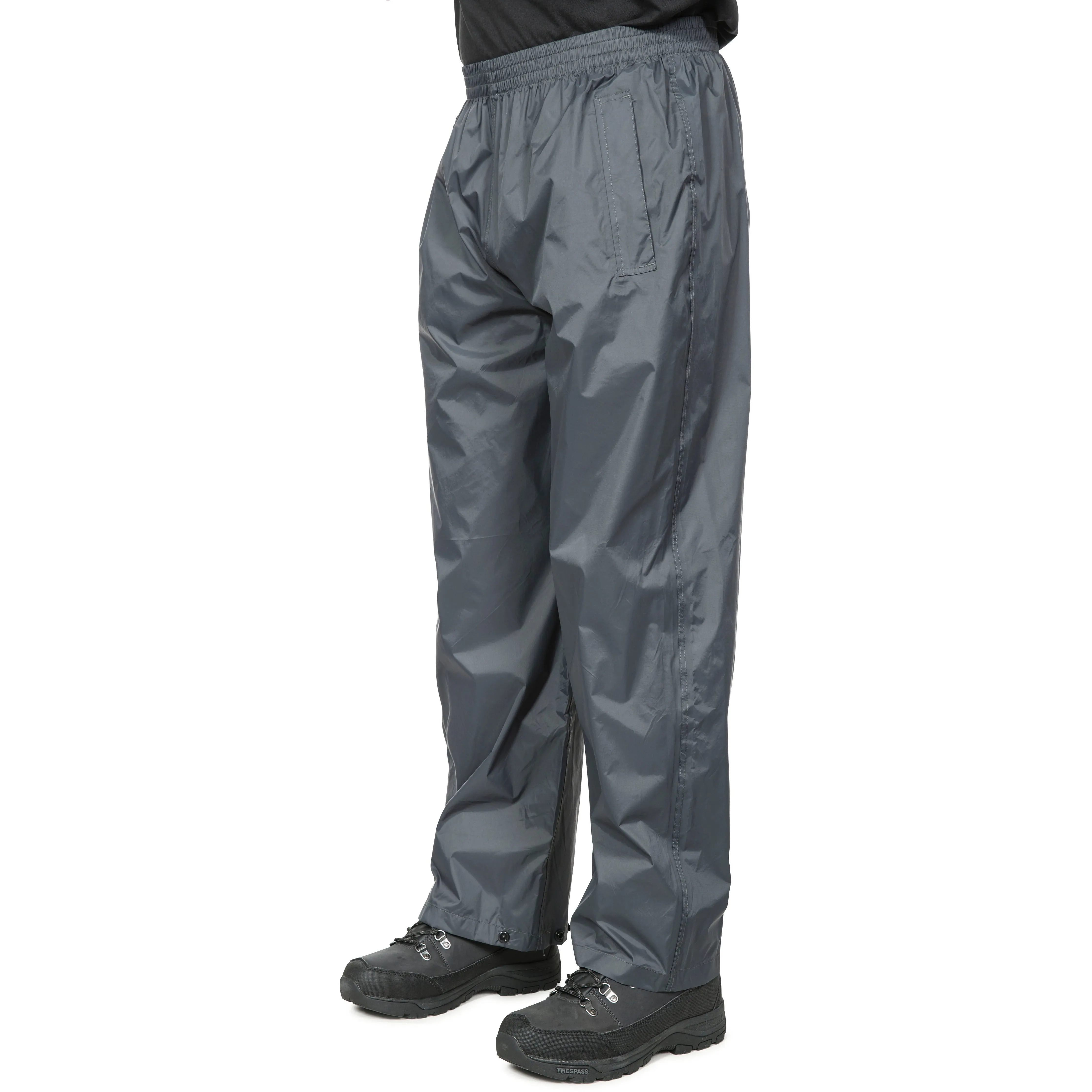 Qikpac Adults Unisex Pack Away Waterproof Trousers in Flint