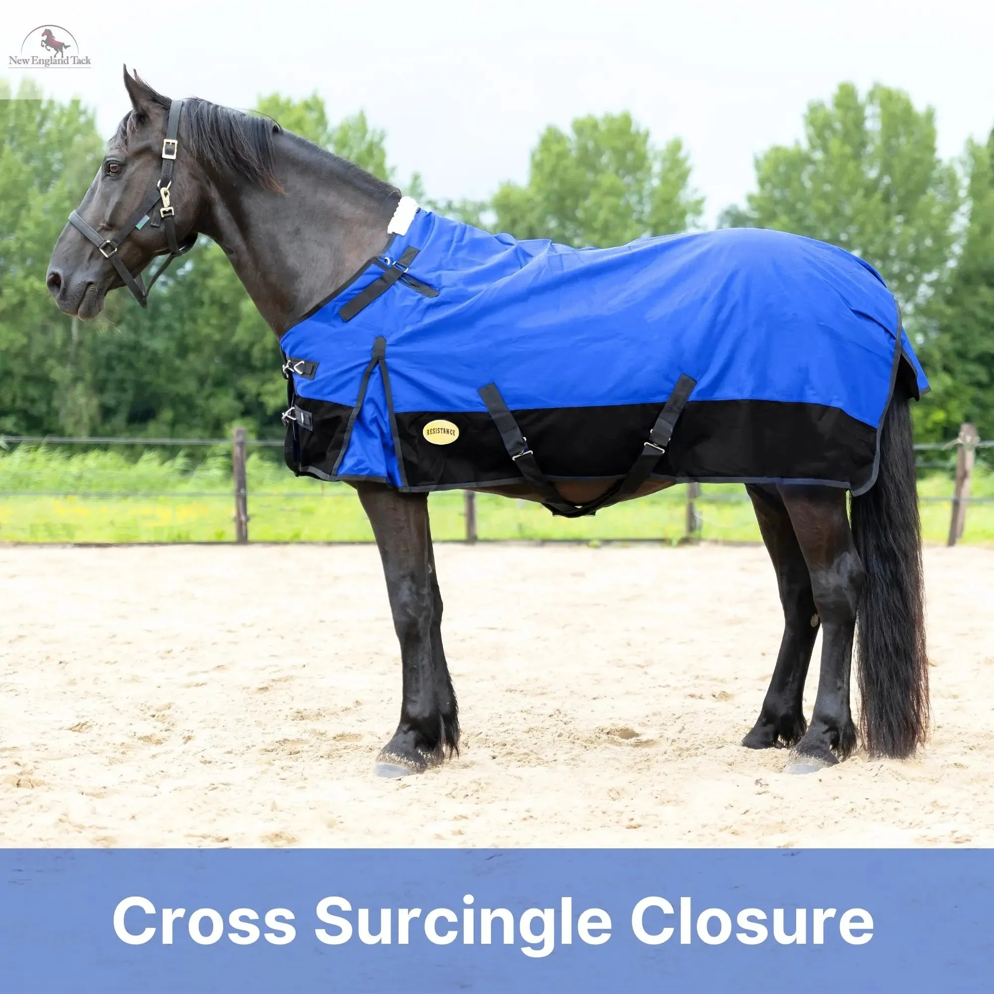 Resistance Premium 1200 Denier Waterproof Horse Turnout Blanket - 300 Grams Fill