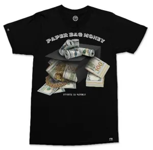 Streetz Iz Watchin Men's Paper Bag Money Fashion T-Shirt