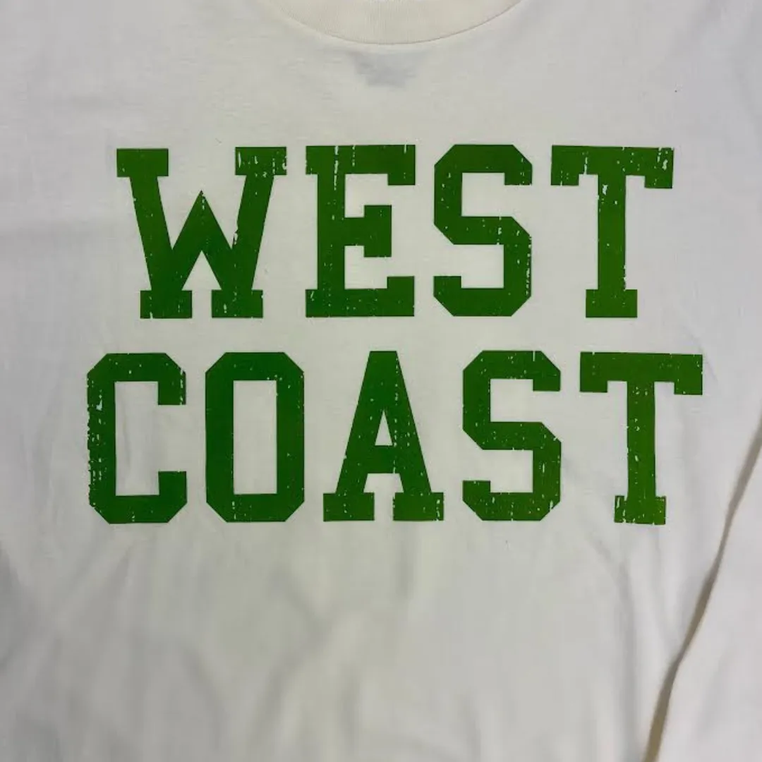 Sun Diego Long Sleeve West Coast Crop Tee  - Buttergreen