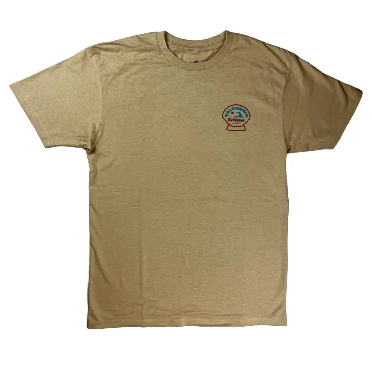 SunDiego CALIFORNIA WAVE T-Shirt - Sand