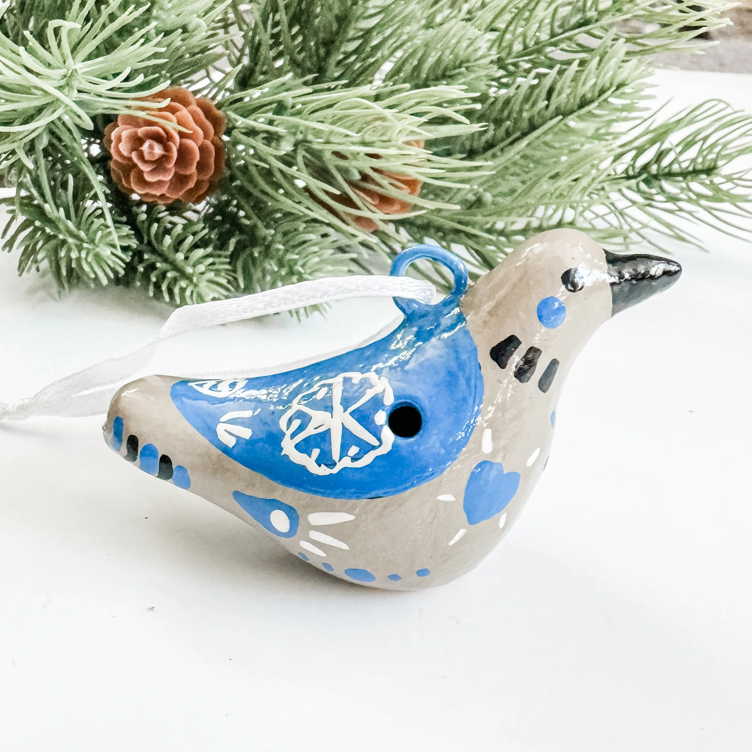 Whimsical Bird Whistle Ornament