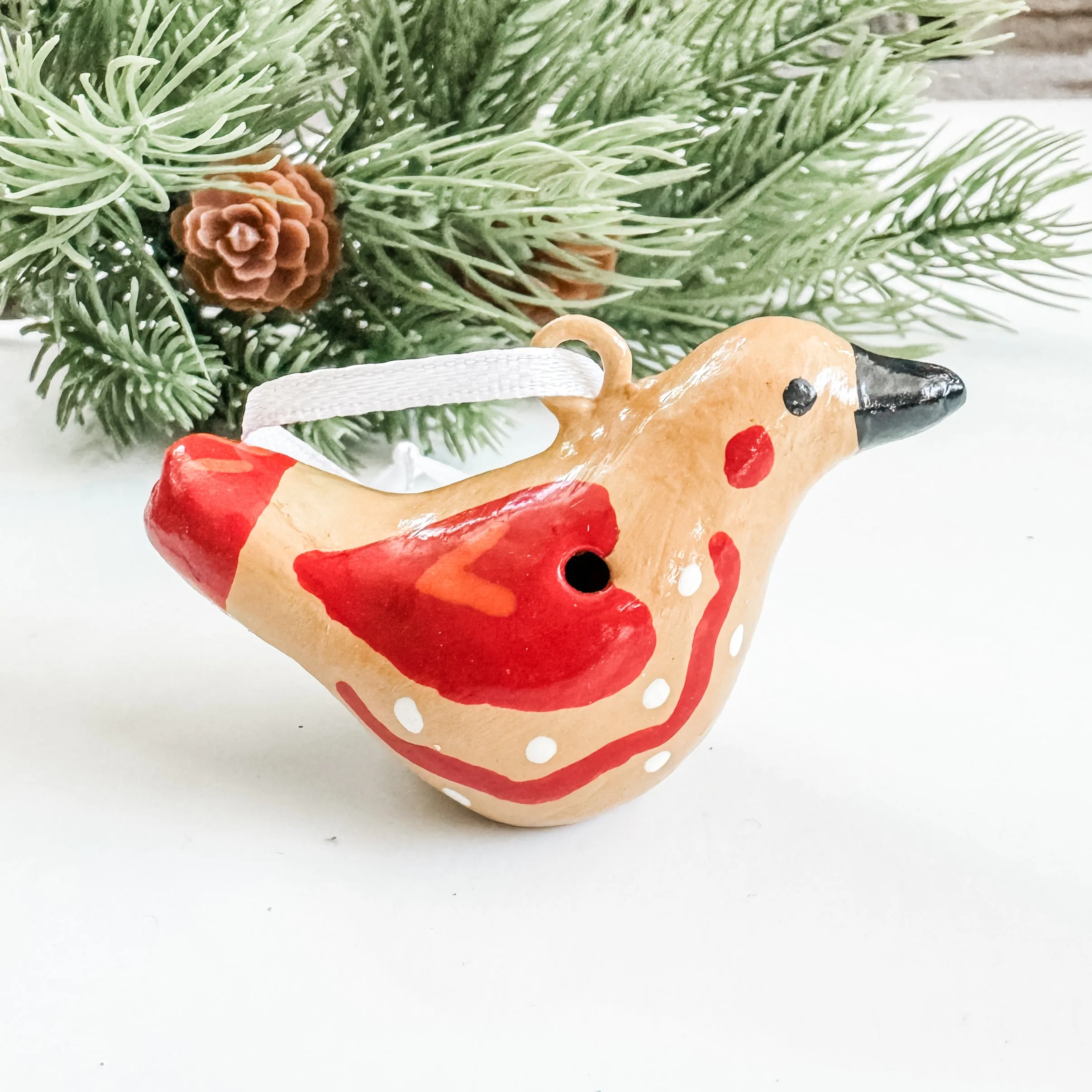 Whimsical Bird Whistle Ornament