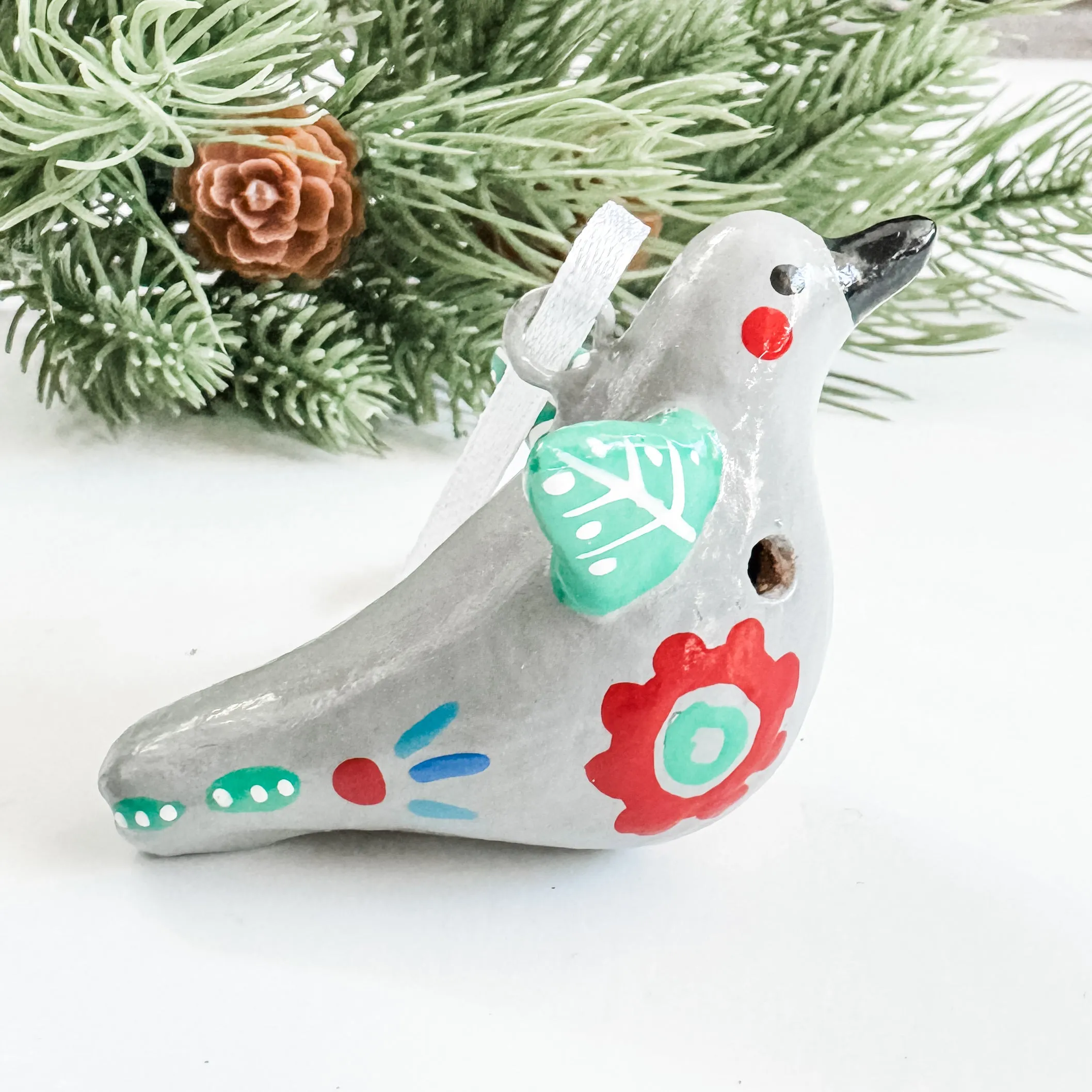 Whimsical Bird Whistle Ornament