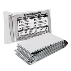 Wholesale Mylar Emergency Thermal Space Blanket 84" x 52"