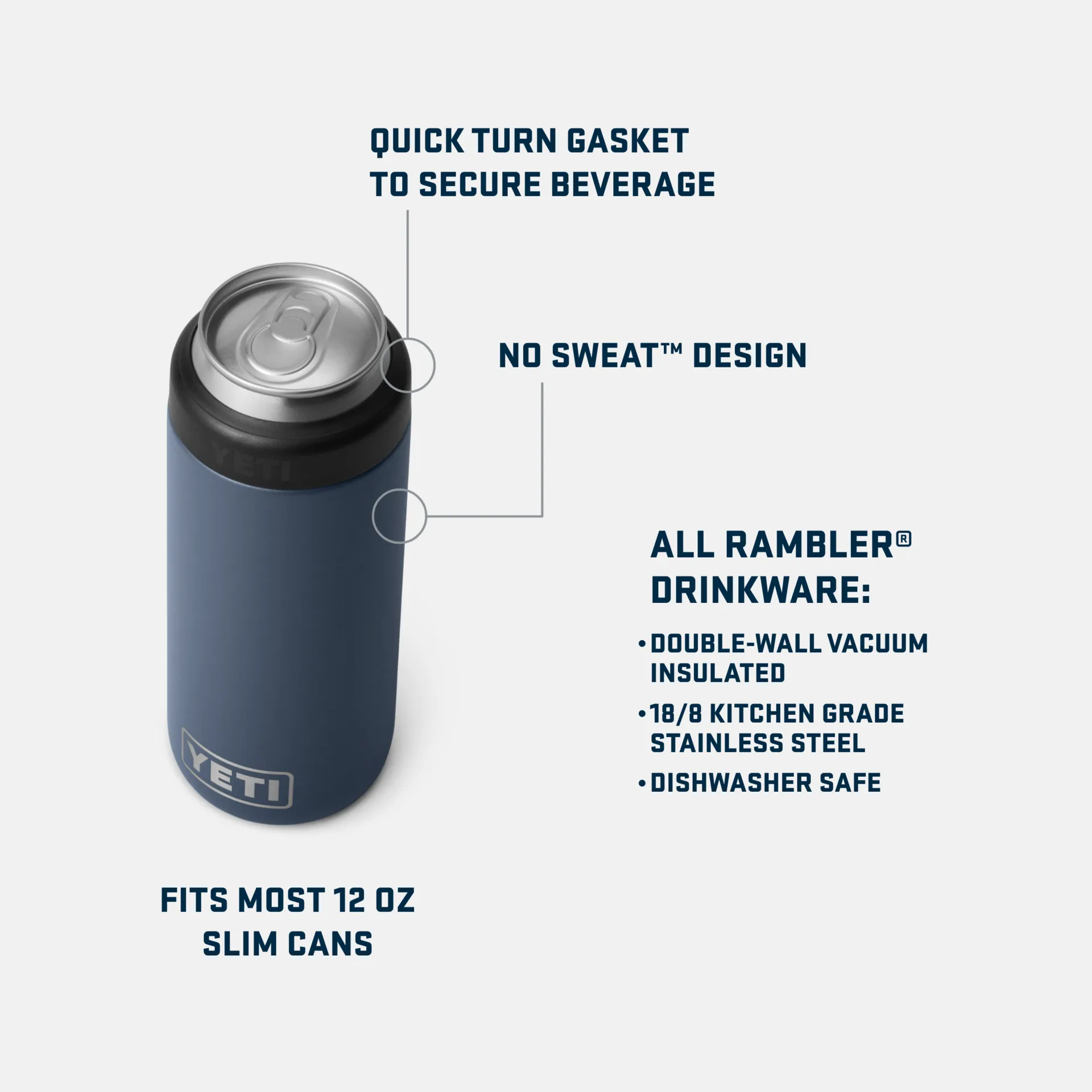 Yeti Rambler Colster Slim Can Insulator